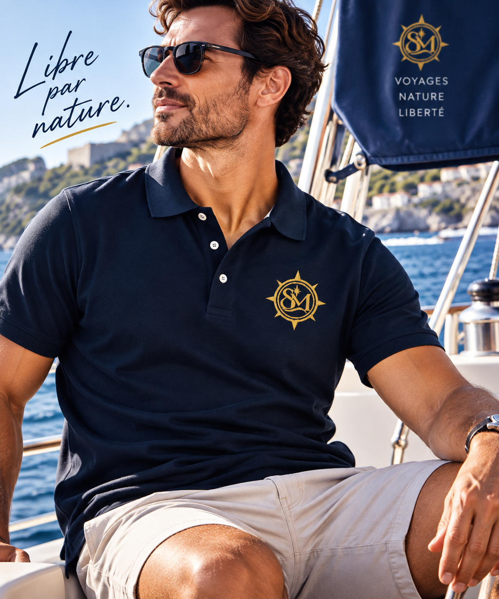 Polo Signature Sublim'monde - bleu nuit